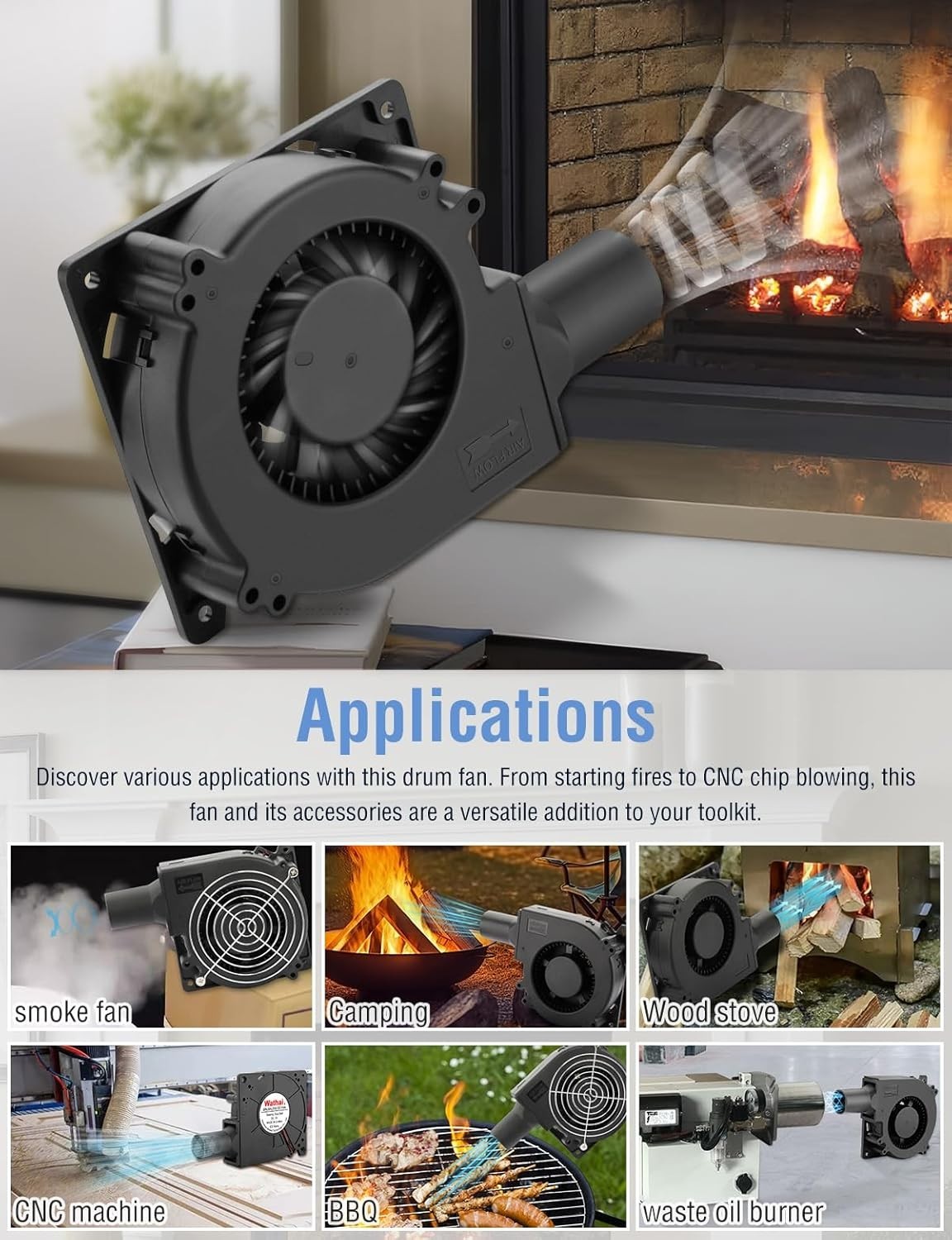 120mm 32mm Dual Ball Blower Fan 12V 110v AC Variable Speed Cooler DIY Projects