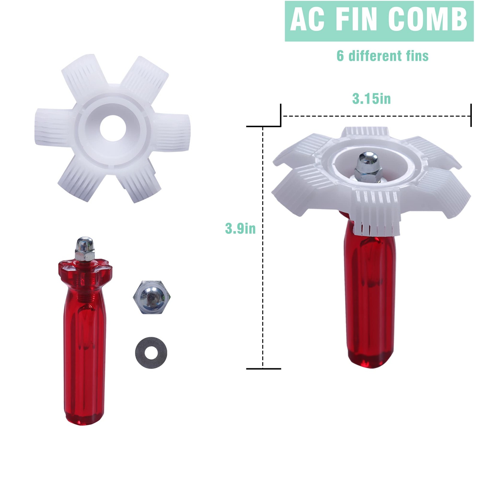 LONCHDAN 10 Pcs Air Conditioner Fin Comb Cleaner kit AC Coil Multicolor