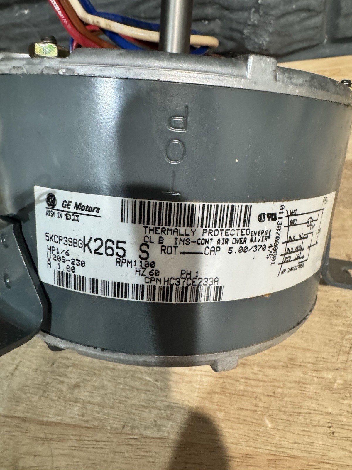 GE MOTORS, 5KCP39BG K265 – New No Box