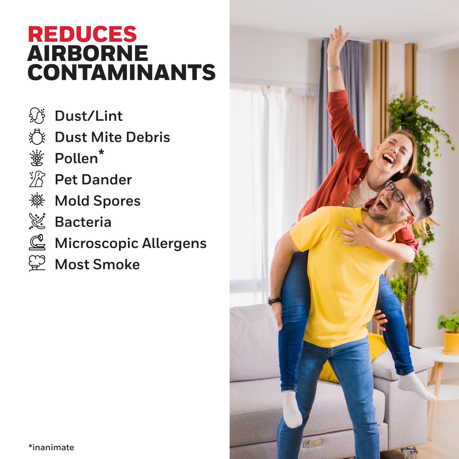 Honeywell 16x25x1 MERV 11 Allergen Reducer 11000 (12 Pack), White