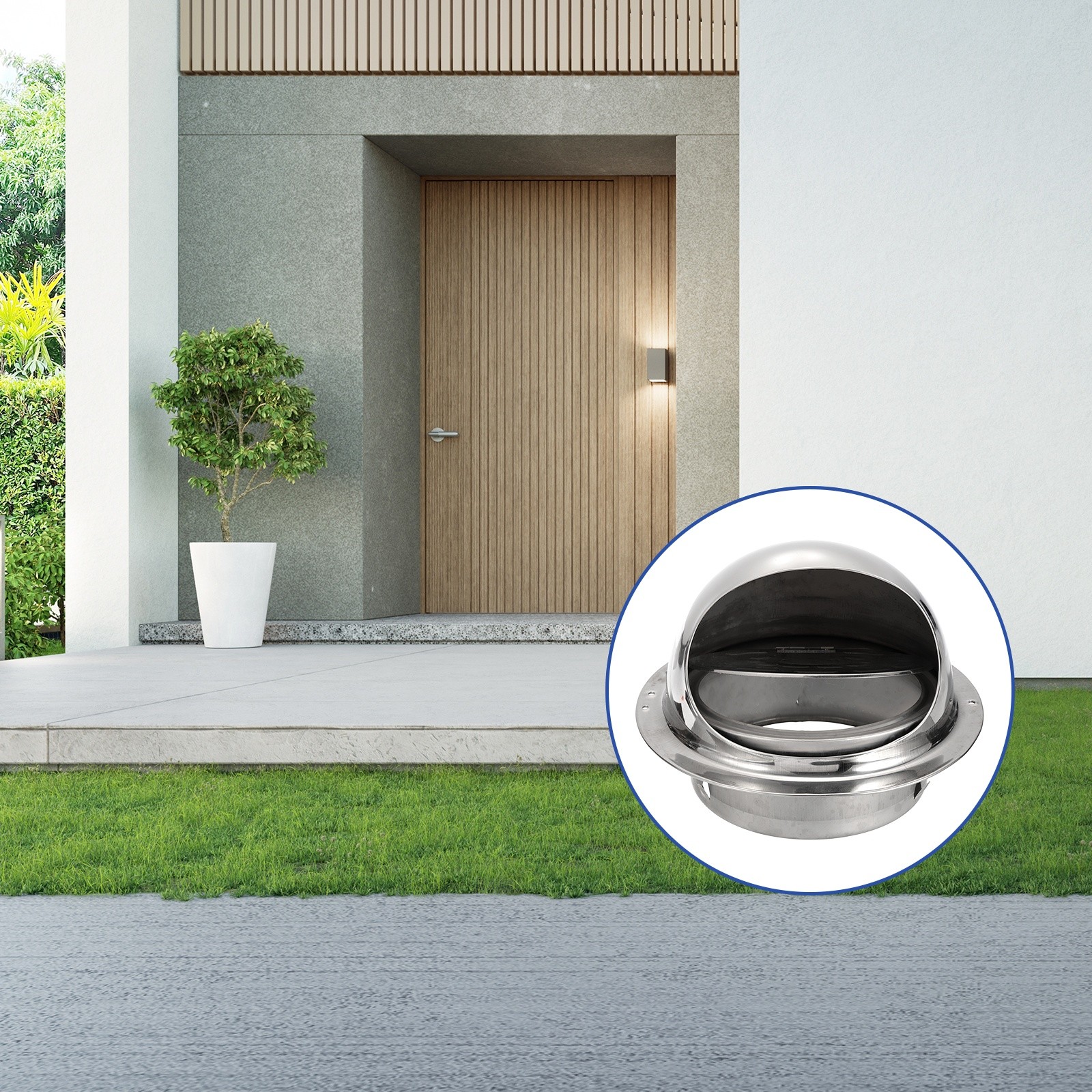 6 Inch Vent Cover, Round Exhaust Vent for Ventilation System 1 Set