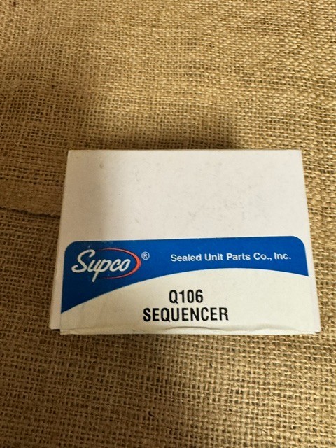 Supco Q106 Sequencer On 1-110 Off: 1-110 DPST/DPST 24V