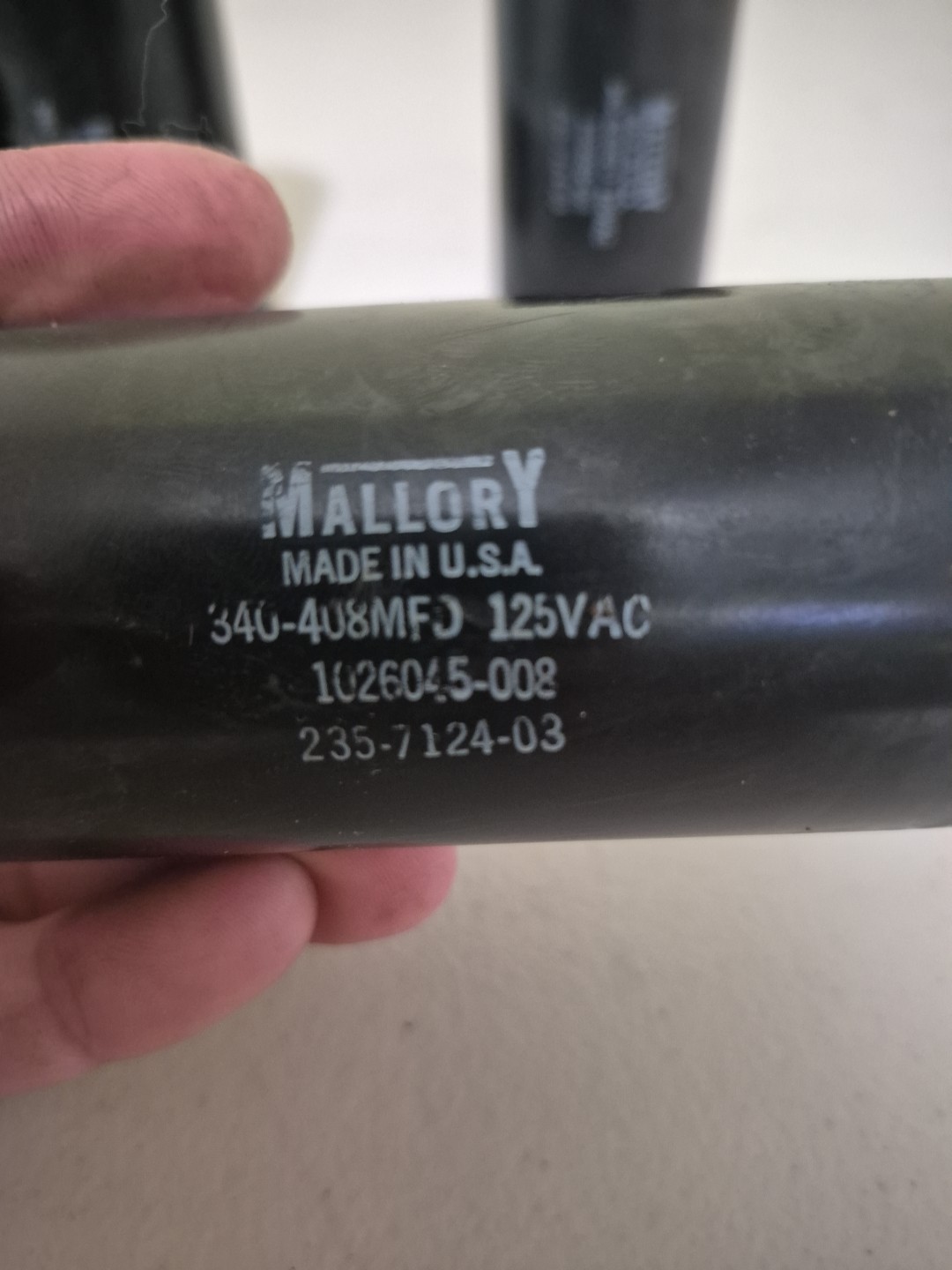 Start Capacitor 340-408MFD MFD 125VAC
