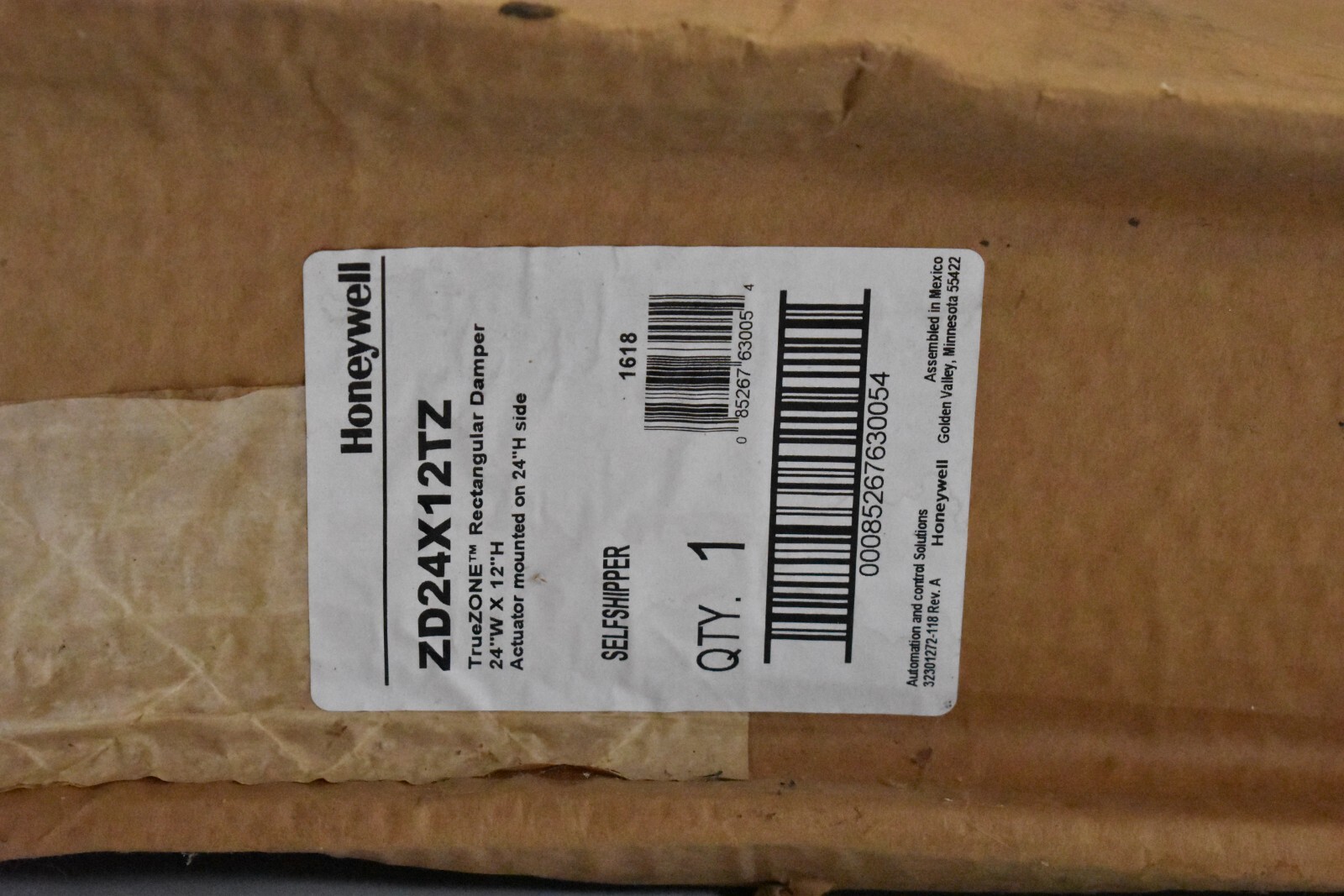 Honeywell ZD24X12TZ 24″ x 12″ Truezone Rectangular Zone Damper