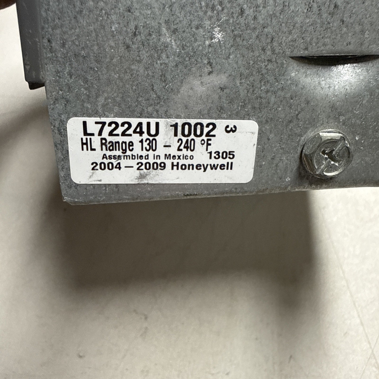 Honeywell L7224U-1002 Electronic Oil Aquastat