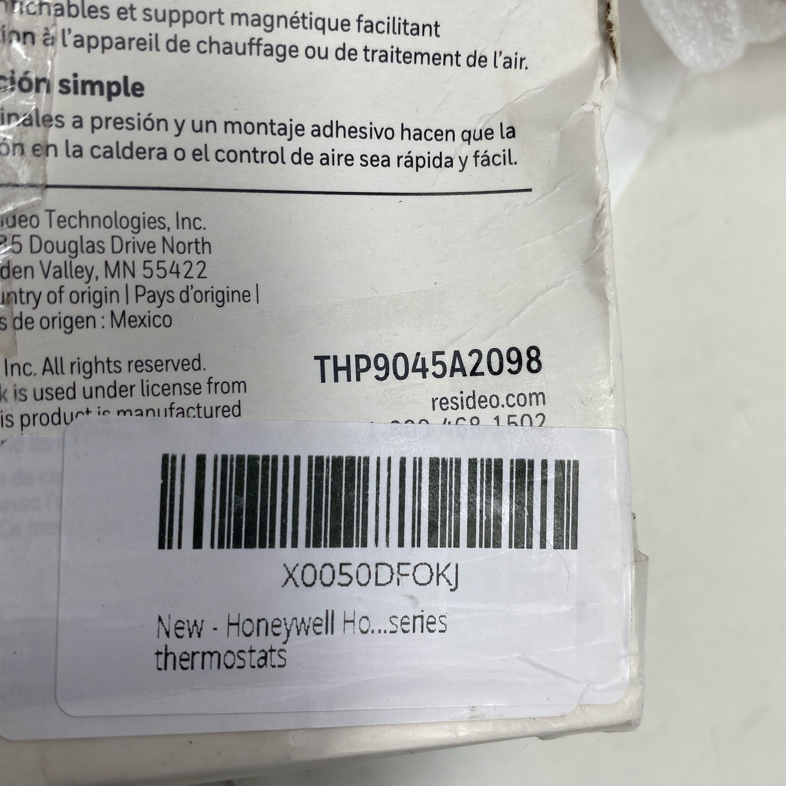 Honeywell Home C-Wire Adapter THP9045A2098, White for Wi-Fi/RedLINK