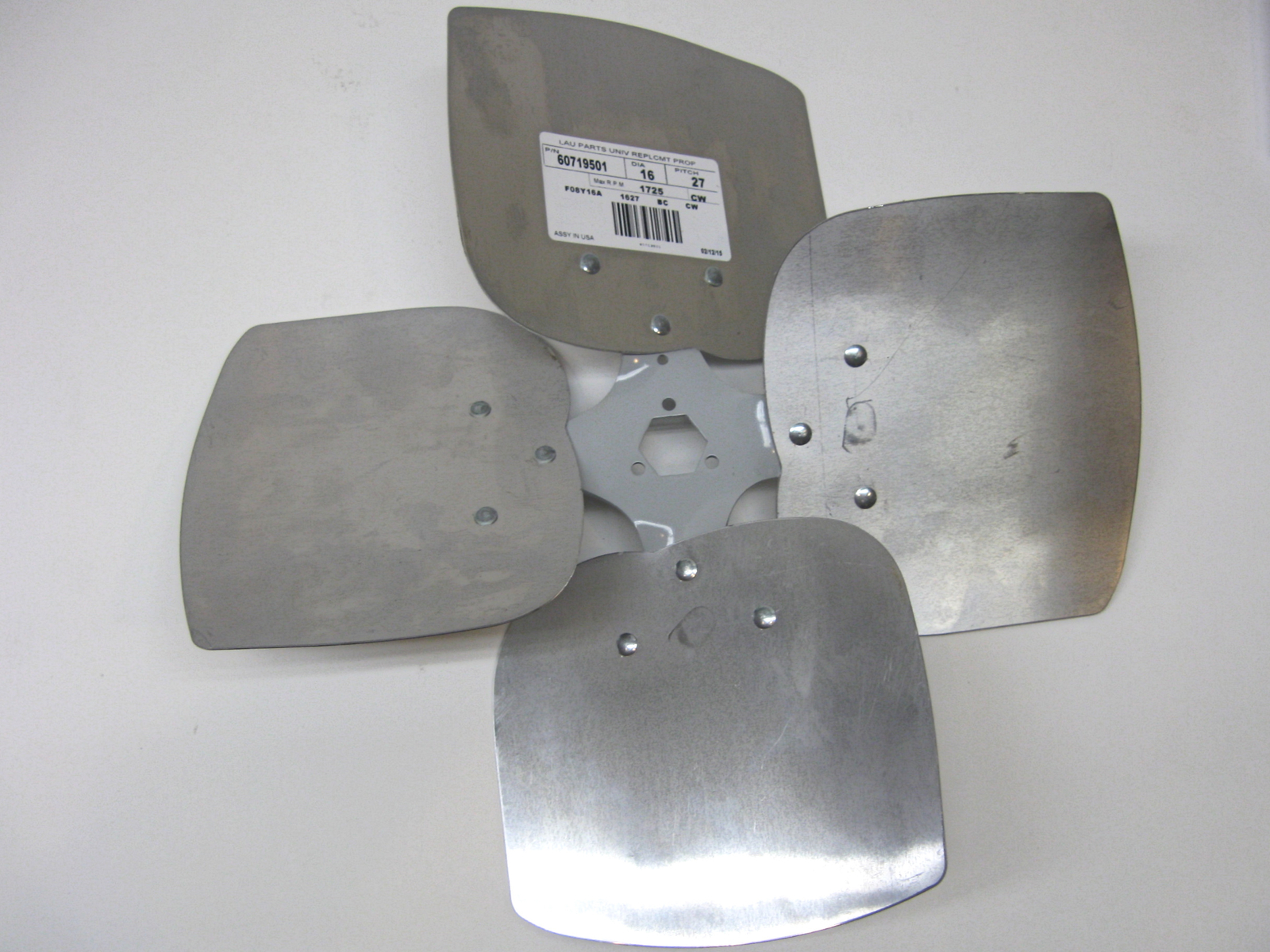 Lau 60719501 16″ Fan Blade CW Rotation 27 Degree Pitch 4 Blades