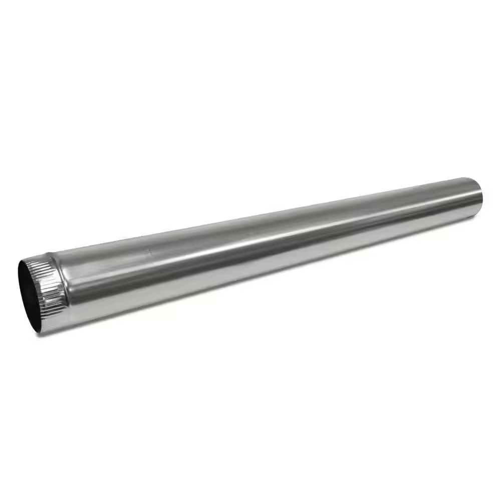 5 In. X 5 Ft. round Metal Duct Pipe