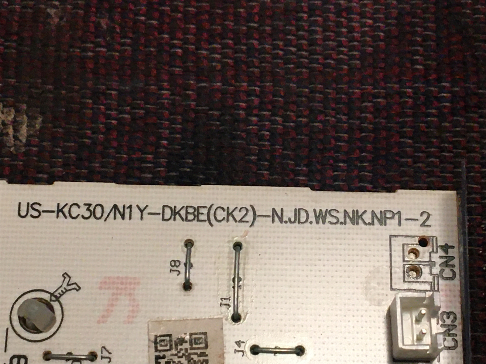 Konfront ac model: WAC10002WCO Power Supply Control Board ( US-KC30/Y-FB(C2)