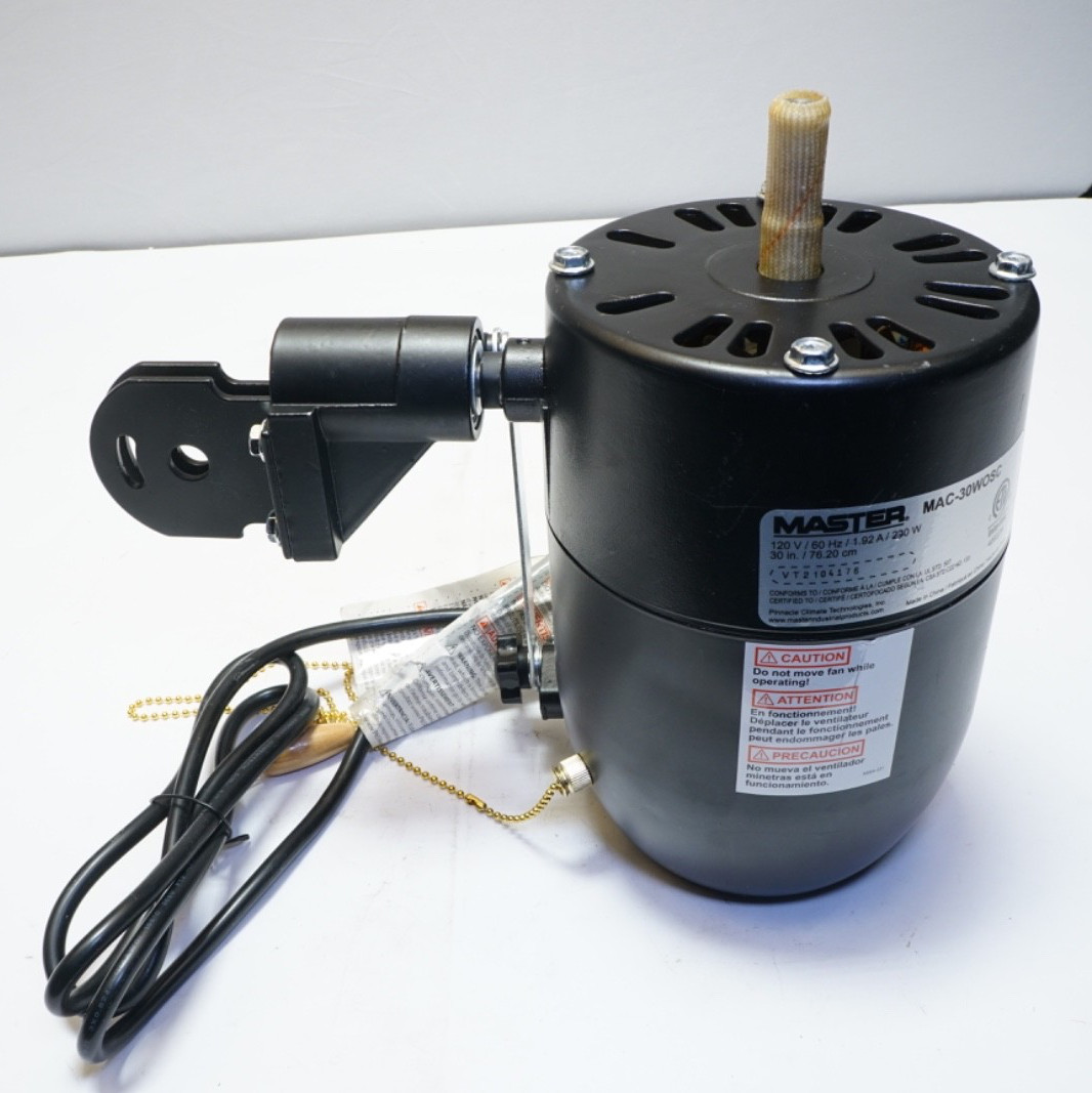 Master 120v Wall Mount Fan Motor 120V 60Hz MAC-30WOSC 1.92 A 230W 30″ Ships FREE