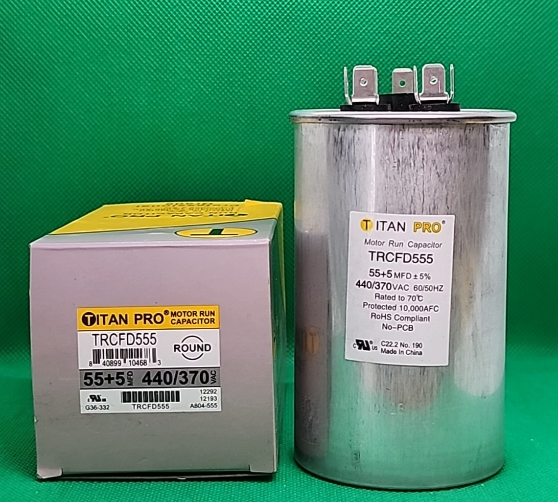 TITAN PRO TRCFD555 440/370VAC MOTOR RUN CAPACITOR [MC2]