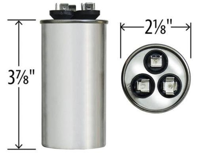 Capacitor Dual Run Round 35/5 UF MFD 370V VAC 97F9834 Replace Old Z97F9834 35…