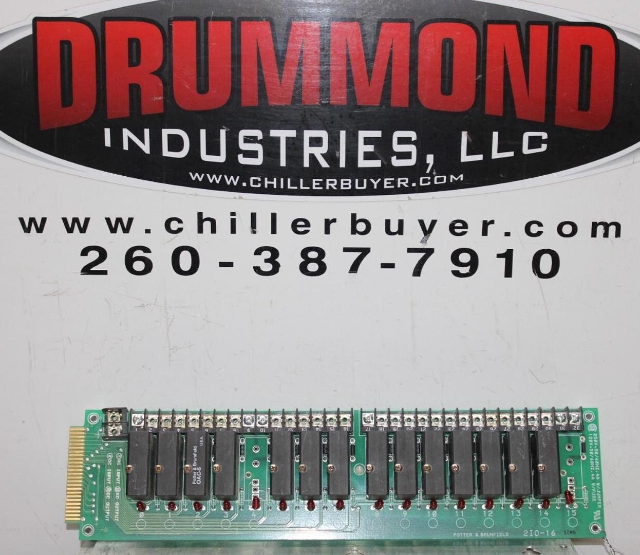 POTTER & BRUMFIELD RELAY I/O CIRCUIT BOARD 2IO-16 **WARRANTY INCLUDED**