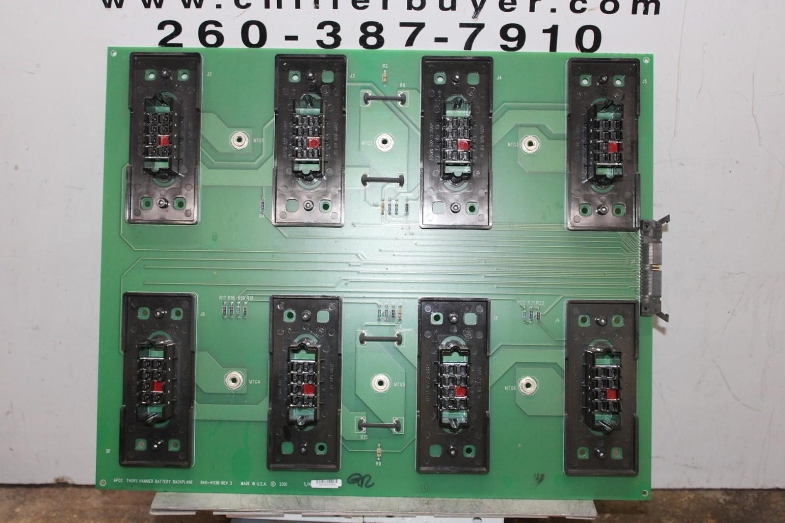 APCC THORS HAMMER BATTERY BACKPLANE CIRCUIT BOARD 640-4113B REV. 3