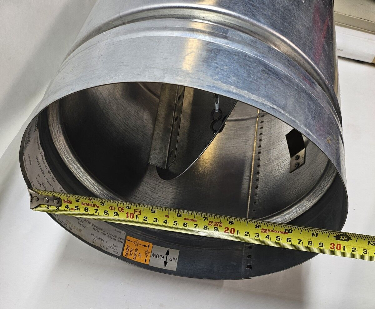 Ruskin FDR25 Rated Round Fire Damper 1-1/2 Hour 165 Degrees 12″ Rnd