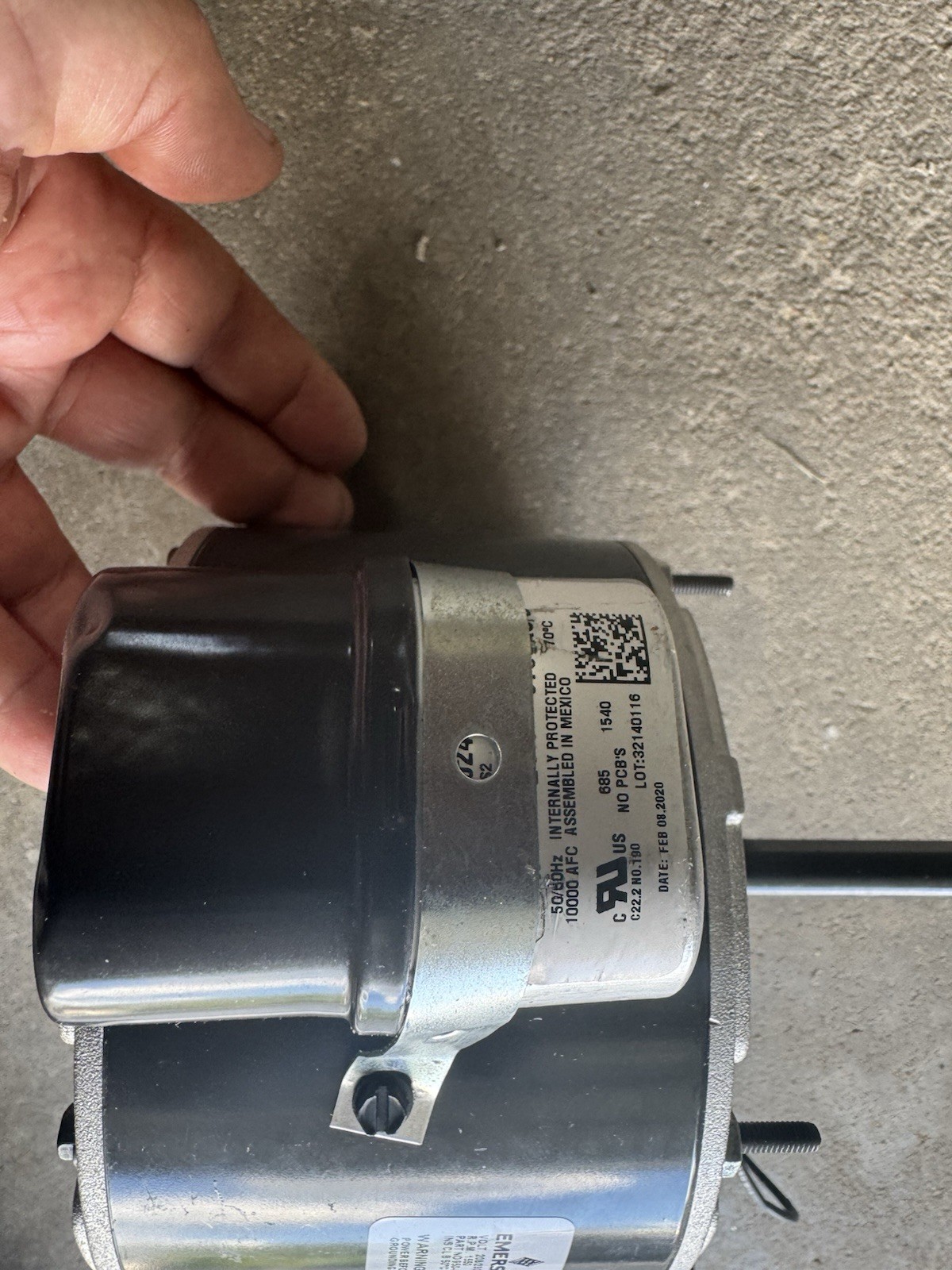 Copeland 950-0265-00 Fan Motor 1/6 HP 1550 RPM 230V