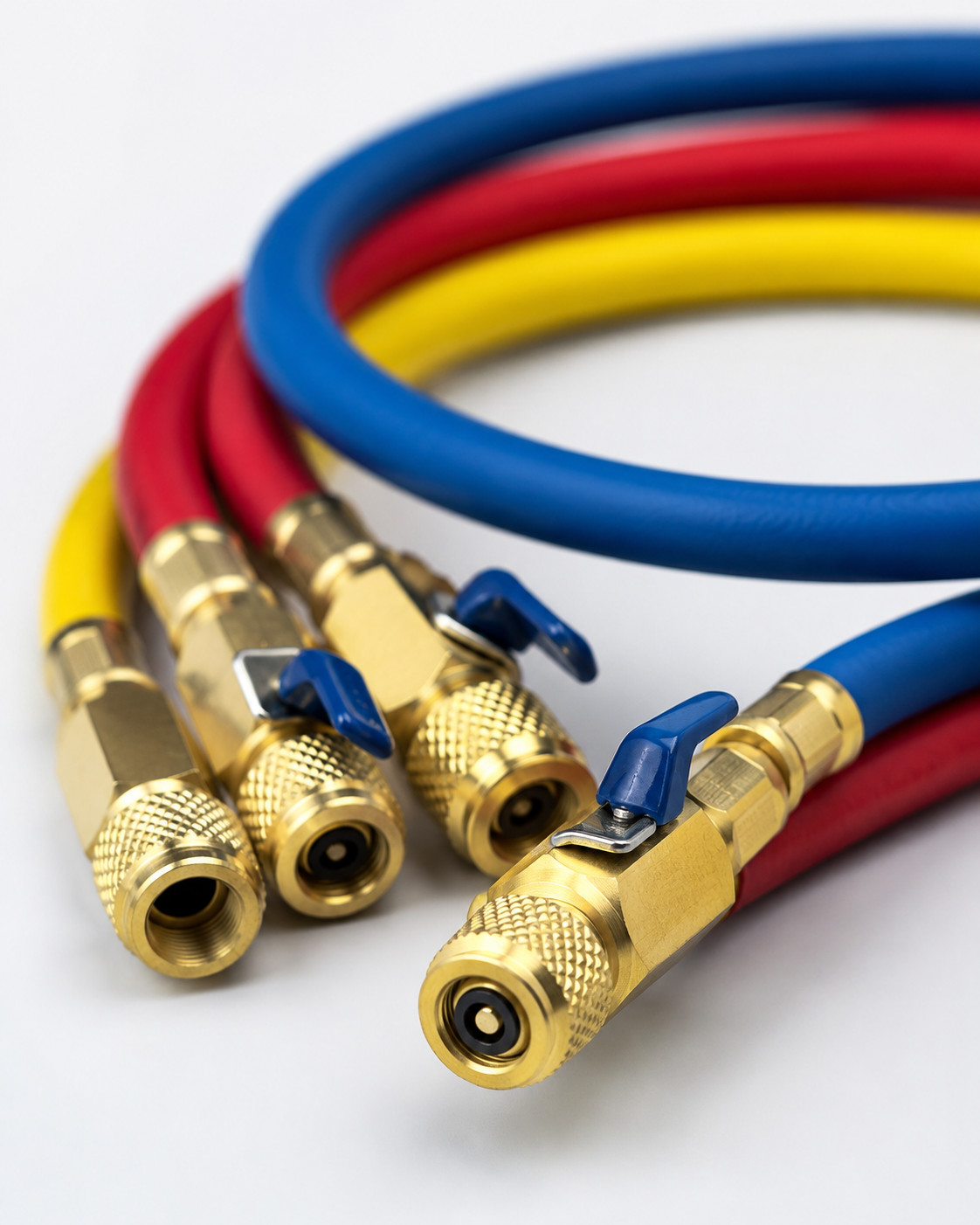 Yellow Jacket 29986 Plus II 1/4″ Hose with Compact Ball Valve 72″ (Pack of 3)