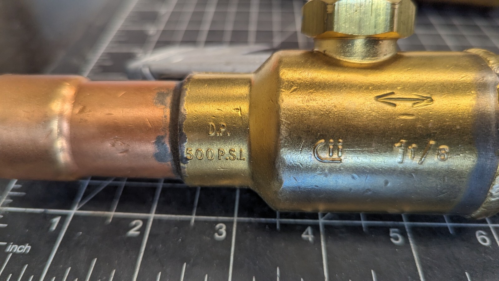 Apollo JB Refrigerant Ball Valve, Full Port 1 1/8” ODS, 500 PSI [B3B3]