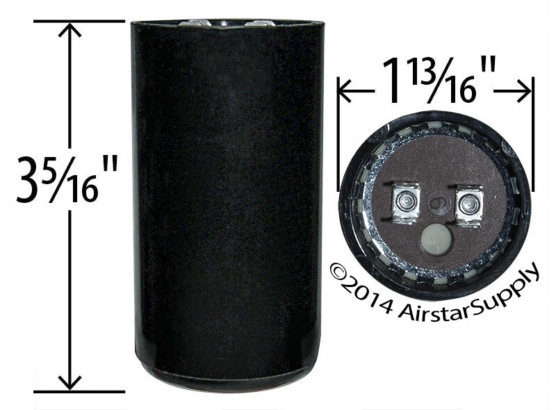 88-108 uF x 330 VAC BMI # 092A088B330BD4A Motor Start AC Capacitor w/ Resistor