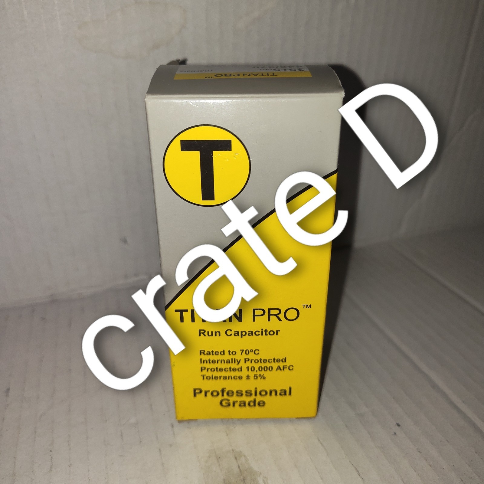 Titan Pro 35+5 MFD 440/370V Round Dual Run Capacitor TRCFD355 HVAC Motor Run AC