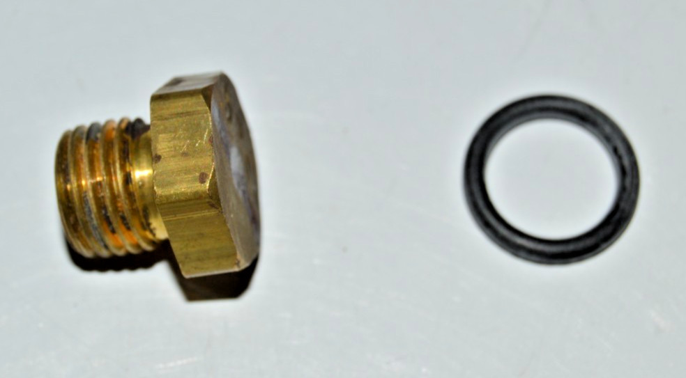 KENMORE/SEARS FUSIBLE BRASS PLUG 362° 3/8″-24 FINE Thread with O-RING, NEW