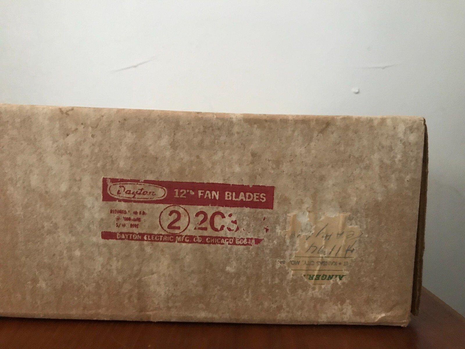 NEW Vintage Set of 2 Dayton Electric 2C354 12″ Replacement Fan Blade 1500 RPM