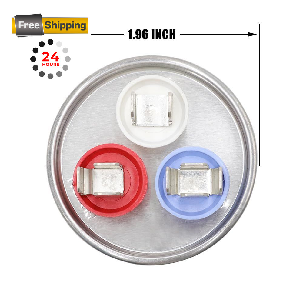 COOLWAY 40/5 uF 40+5 MFD 5% 370V or 440V Dual Run Start AC Capacitor for AC…