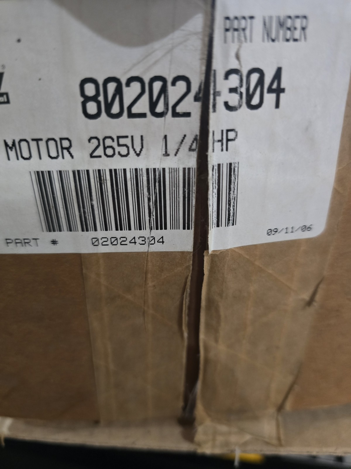 FASCO, E0301, MCQUAY, 802024304, 1/4, Motor – NEW-IN-BOX