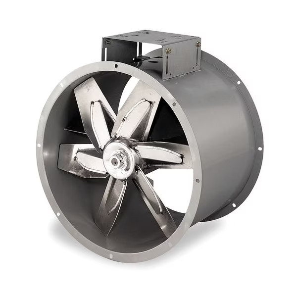 Tubeaxial Fan For Clean Air, Belt Drive,12 in Blade Dia, 1300 to 2432 cfm, 19