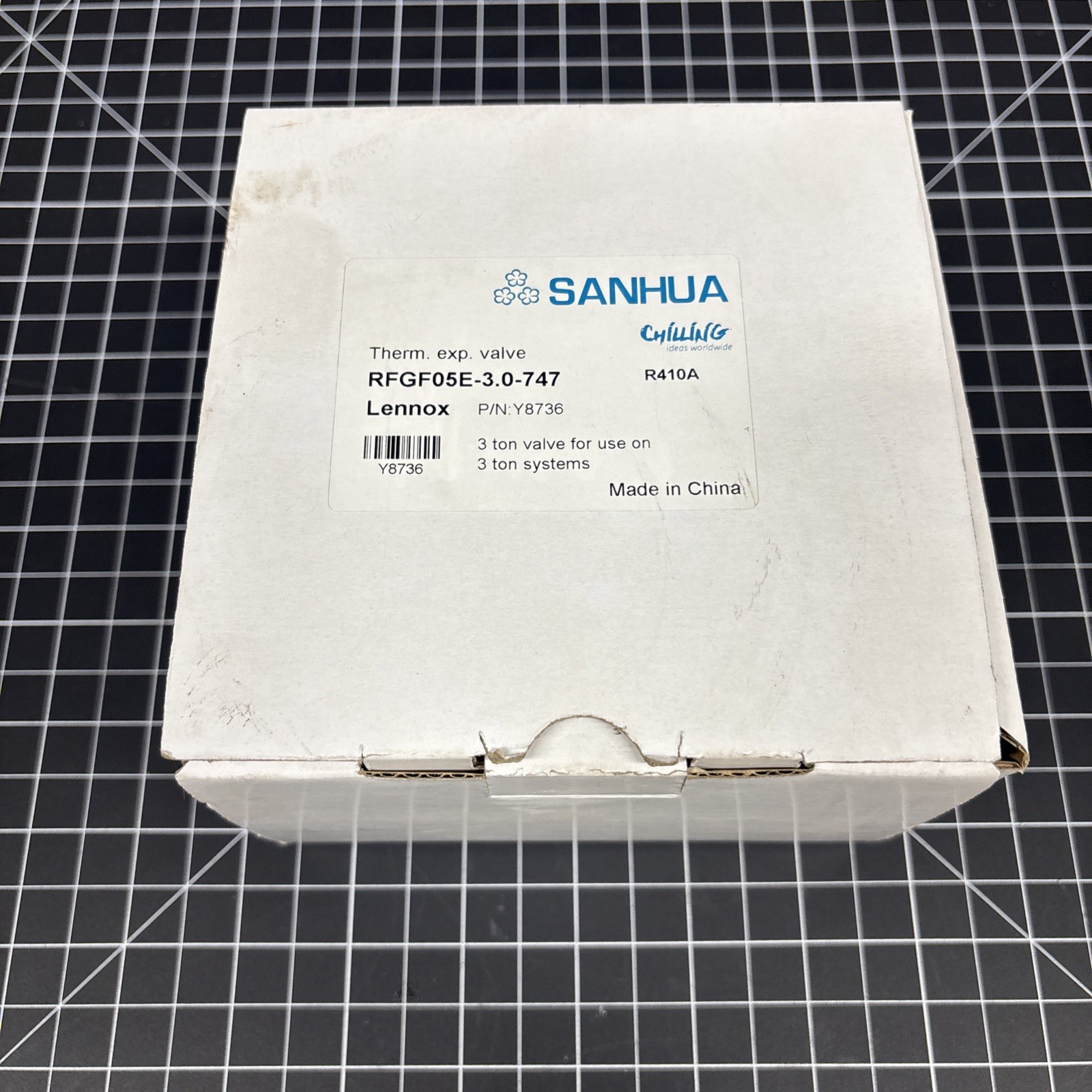 Sanhua RFGF05E-3.0-747 TXV 3 Ton R-410A Expansion Valve Lennox Y8736 12J19 NIB