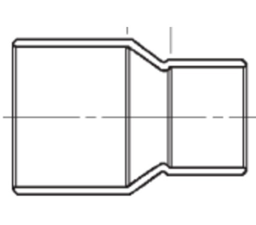 CELLO PRODUCTS IWP0-20-16 Reducer Coupling 1-1/4″ x 1″ Copper