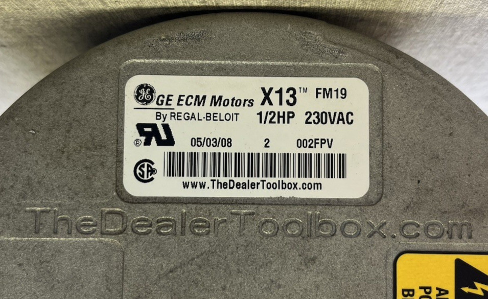 Carrier / BRYANT HD44RE137 Blower Motor, 208/230V, 1050RPM, ECM X-13