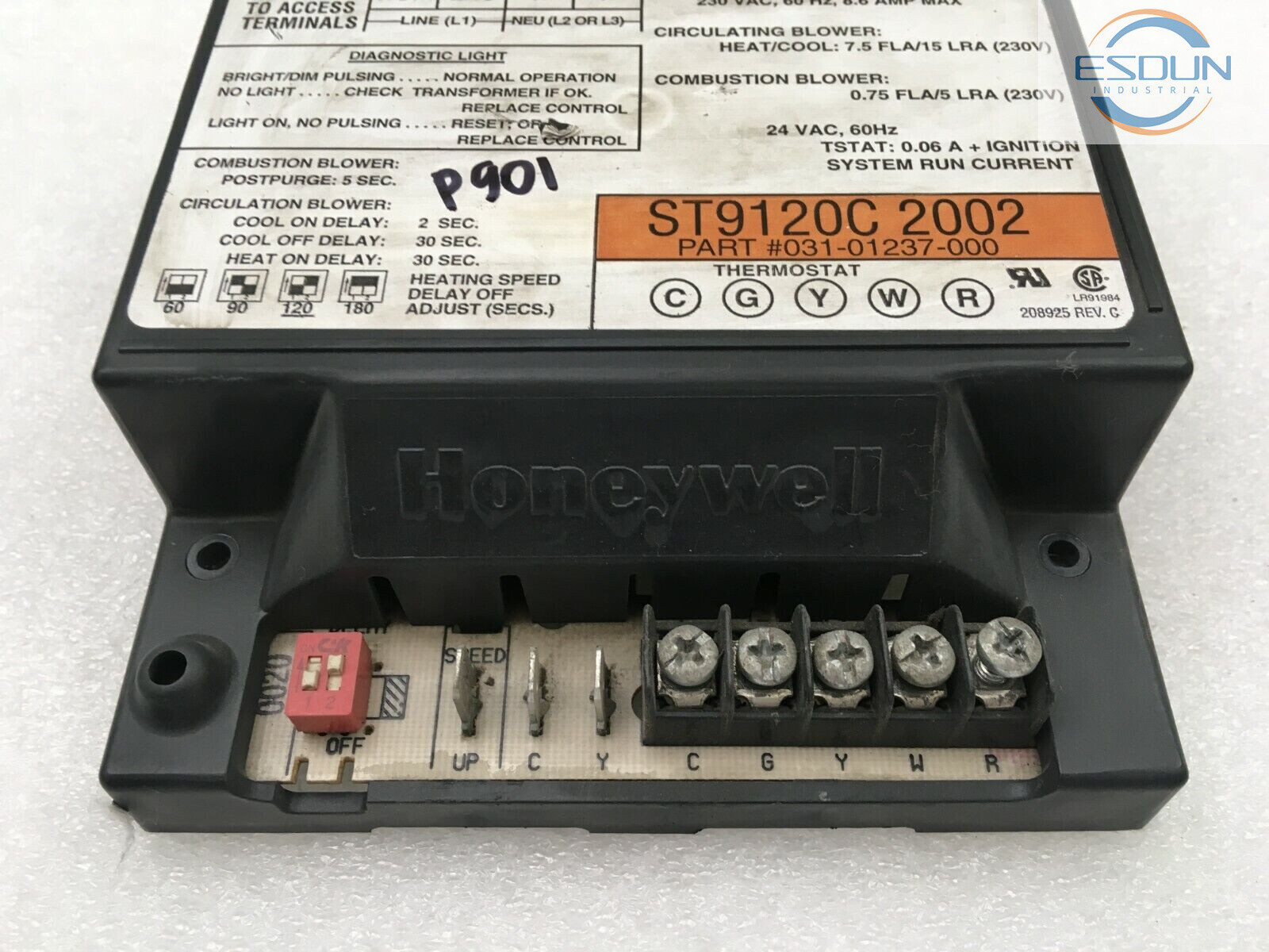 Low tax rate#Honeywell ST9120C2002 Furnace Control Circuit Board 031-01237-000