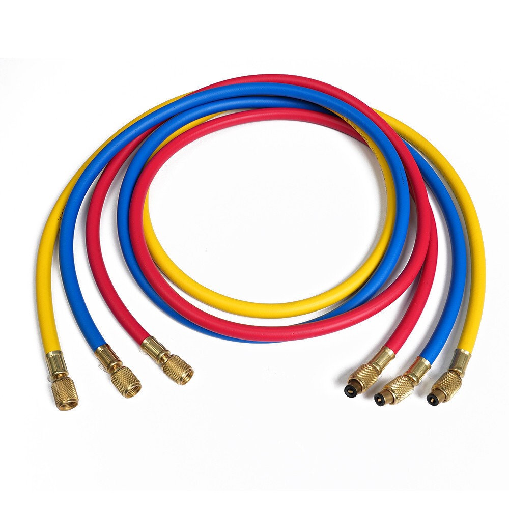 1/4″ SAE 60″ AC Charging Hoses Tube Refrigeration R134a Air Conditioning 2500PSI