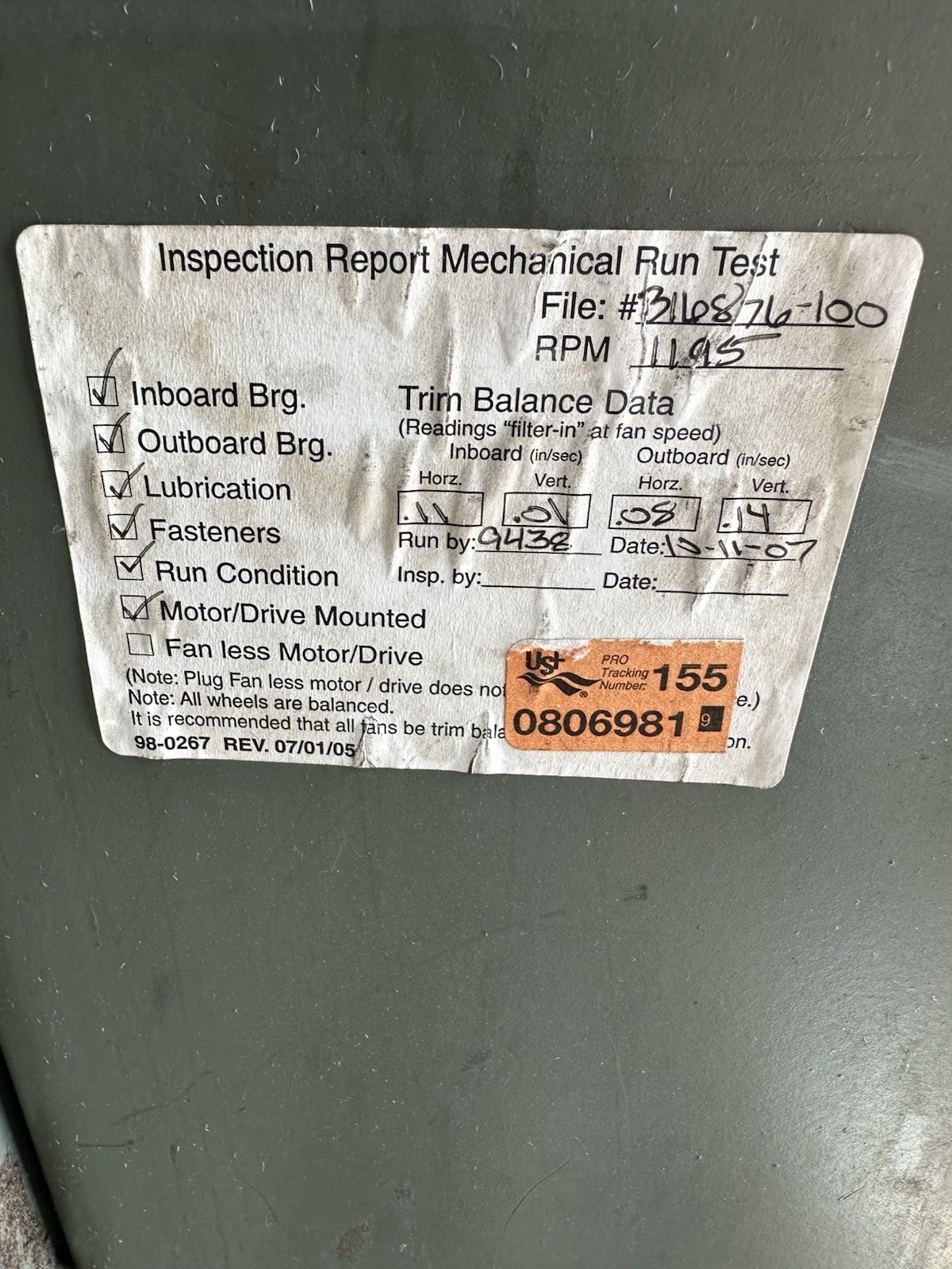 36in NYB NEW YORK BLOWER CENTRIFUGAL BLOWER FAN LIKE TCF AND CHICAGO BLOWER