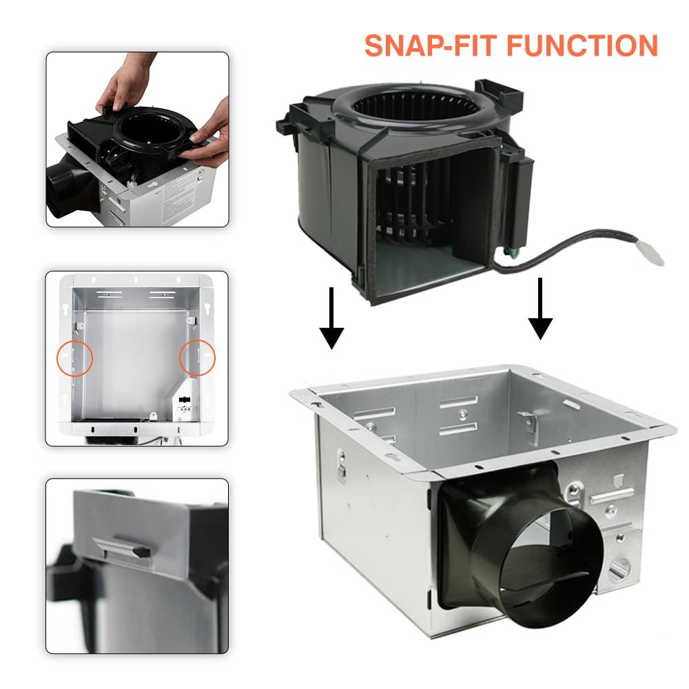 Bv Exhaust Fan – Fan 0.9 Sones 4 Duct Collarrooms Up To 80-90 Sq. Ft.