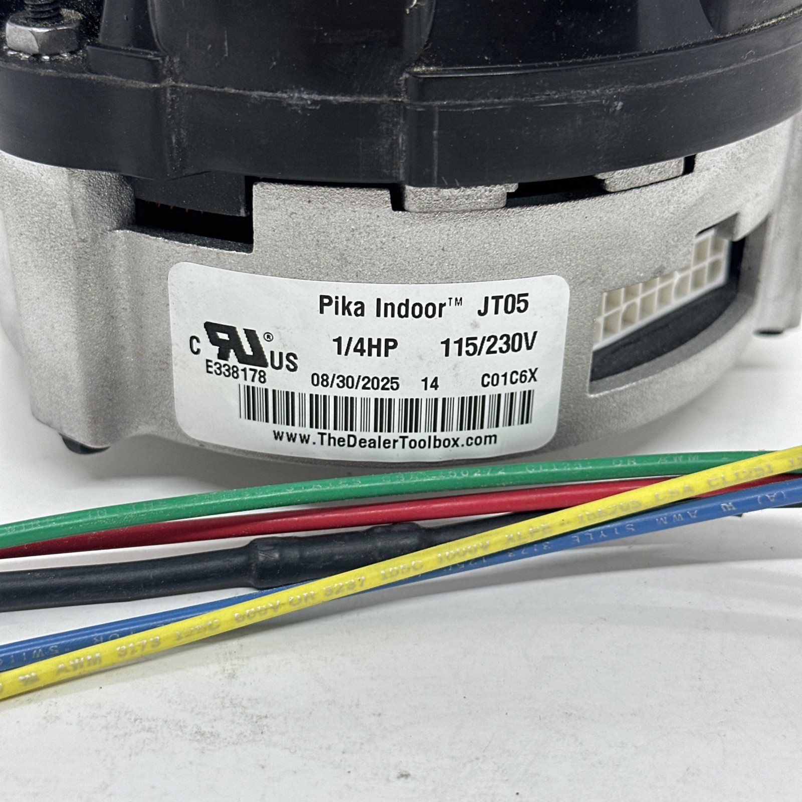 Genteq PIKA JT05 1/4HP ECM Fan Motor 400-1800 RPM, 115/230VAC, 1/2″ Shaft Daiken