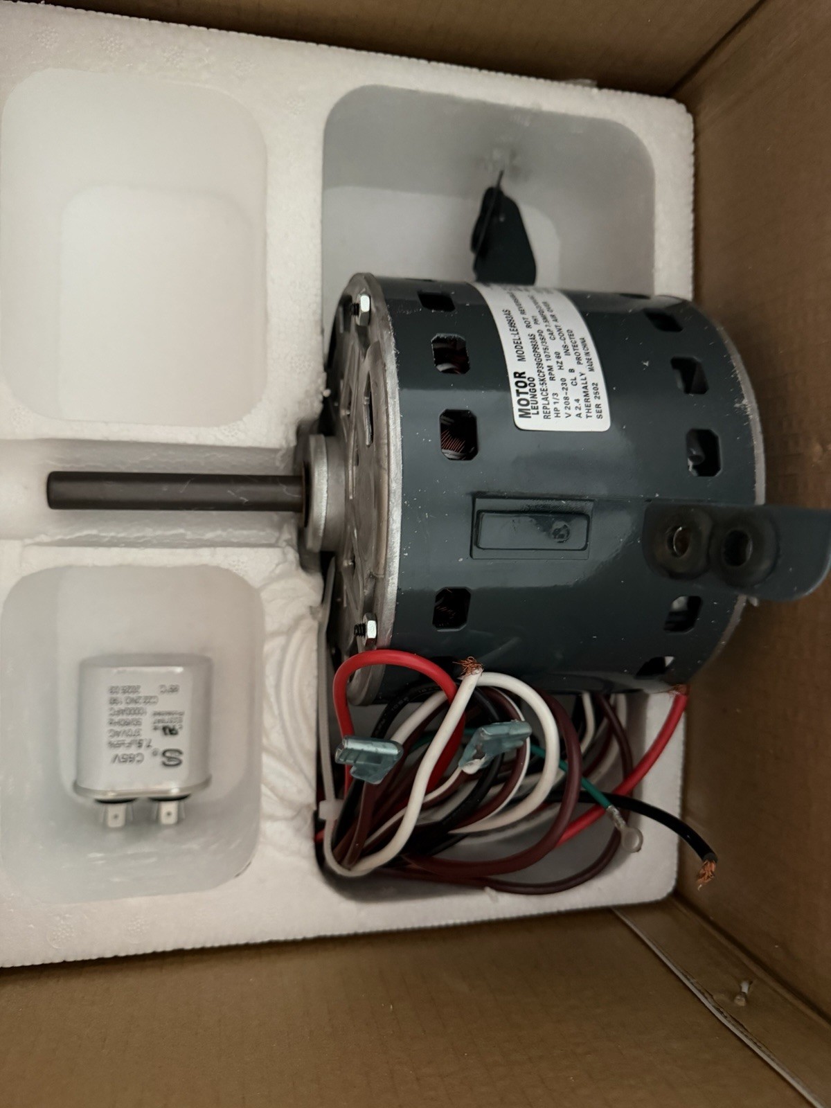 5KCP39GGP993AS 1/3HP Furnace Blower Motor Replace GE Dayton Goodman Genteq Amana