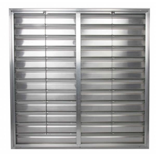 Dayton 2Ftx3 48 In 51″H-W 5.75″L Alu Wall Exhaust Shutter, 48-1/2 In X 48-1/2