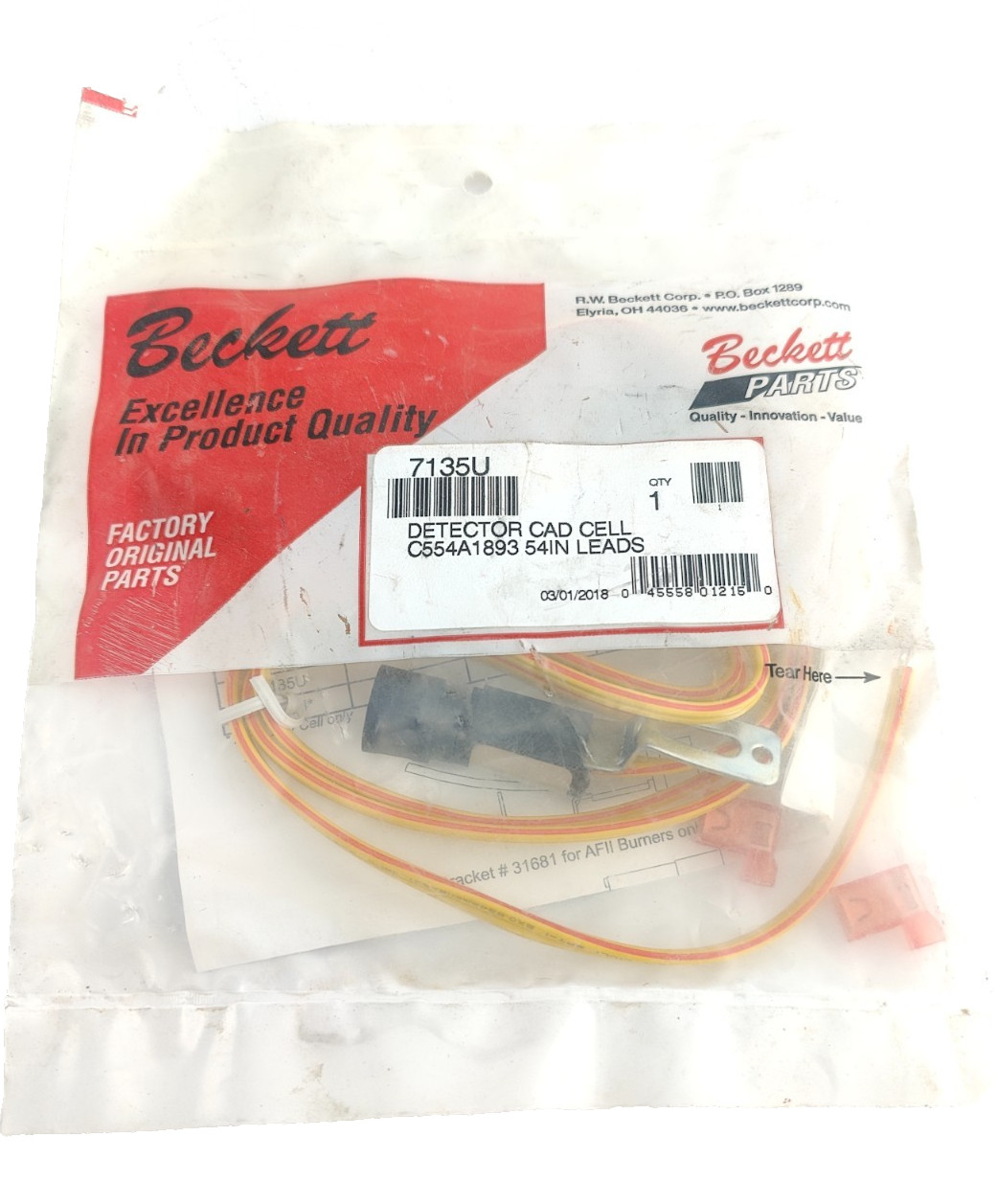 NEW BECKETT – 54″ CAD CELL (C554A1893) AF,AFG,NX.SR,SF – 7135U
