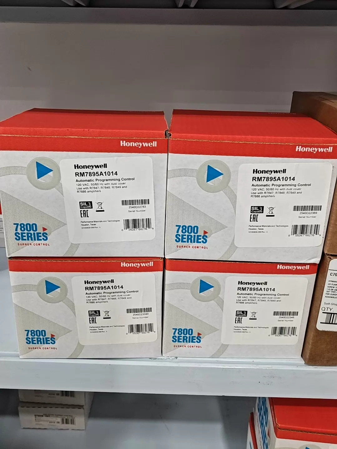 *PARTS/REPAIR* Honeywell RM7895A1014 Burner Control Auto Program Control Rev D