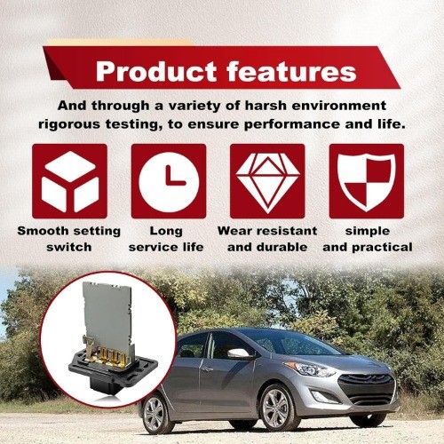 Blower Motor Resistor Compatible with Elantra Sonata Optima Sedona Forte Koup Fo