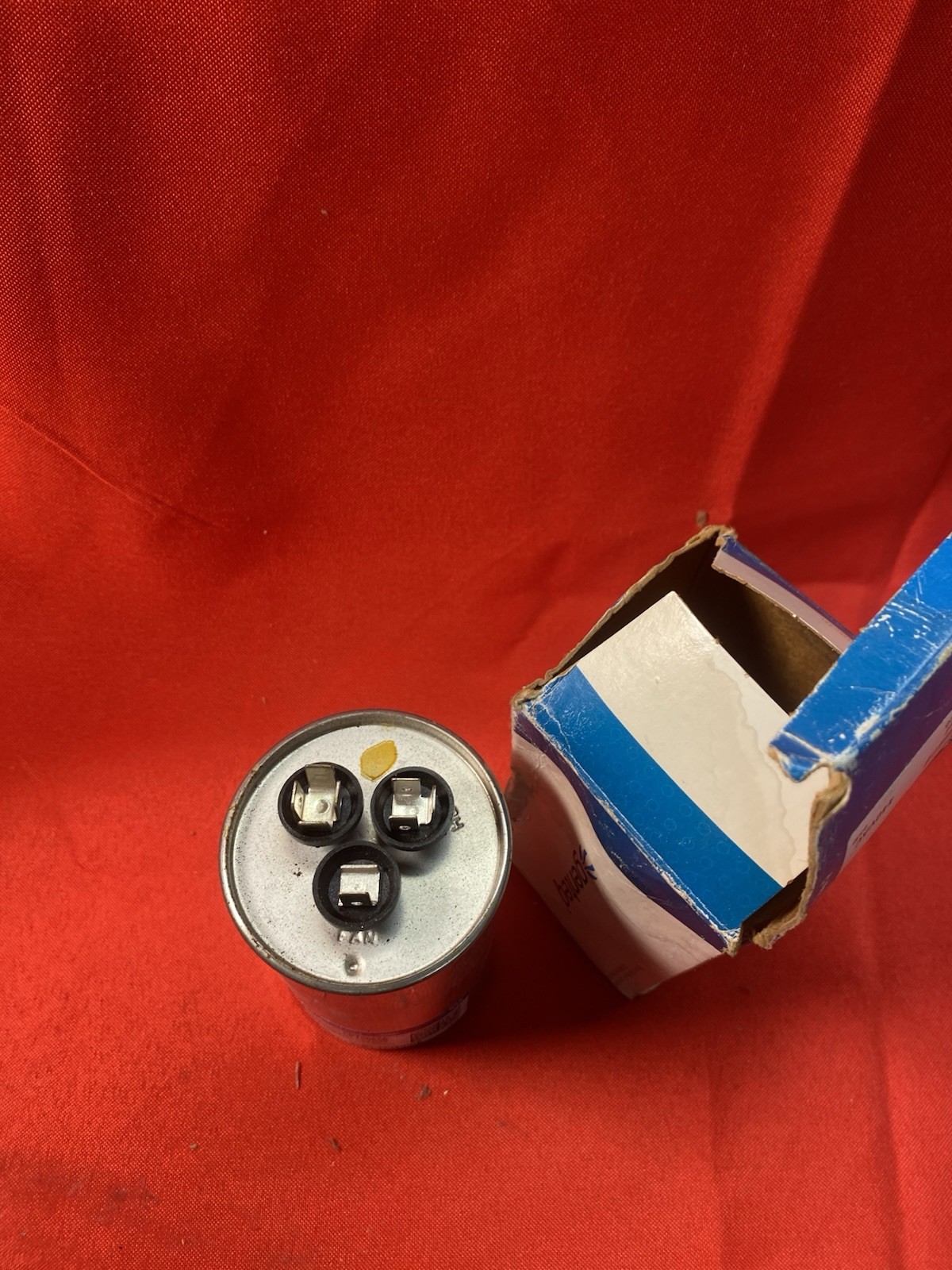Trane Dual Capacitor 45/5 uf MFD 440 VAC replaces GE Genteq CPT-0656 CPT00656