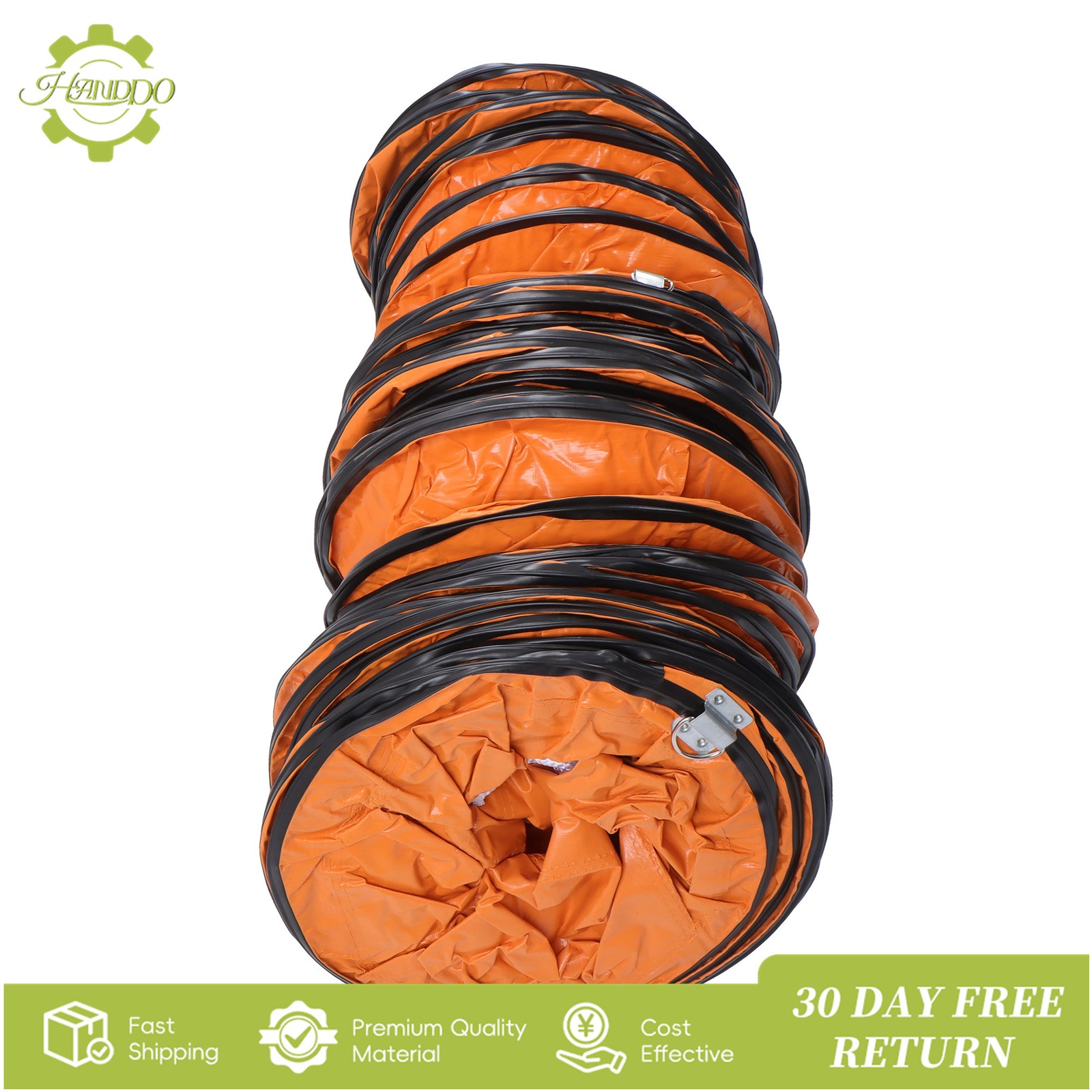 32ft Duct Hosing PVC Flexible Ducting Hose for 12inch Utility Blower Exhaust Fan