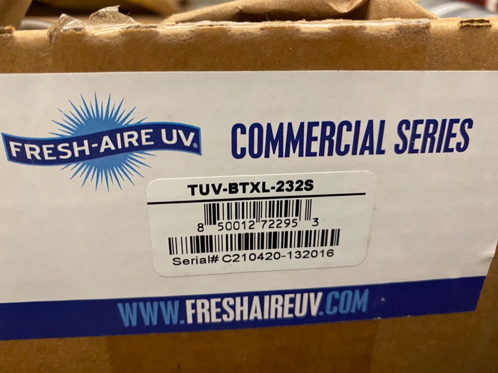 Fresh Aire Blue-Tube XL Commercial UV Air Purifier 32″ Single Lamp TUV-BTXL-232S