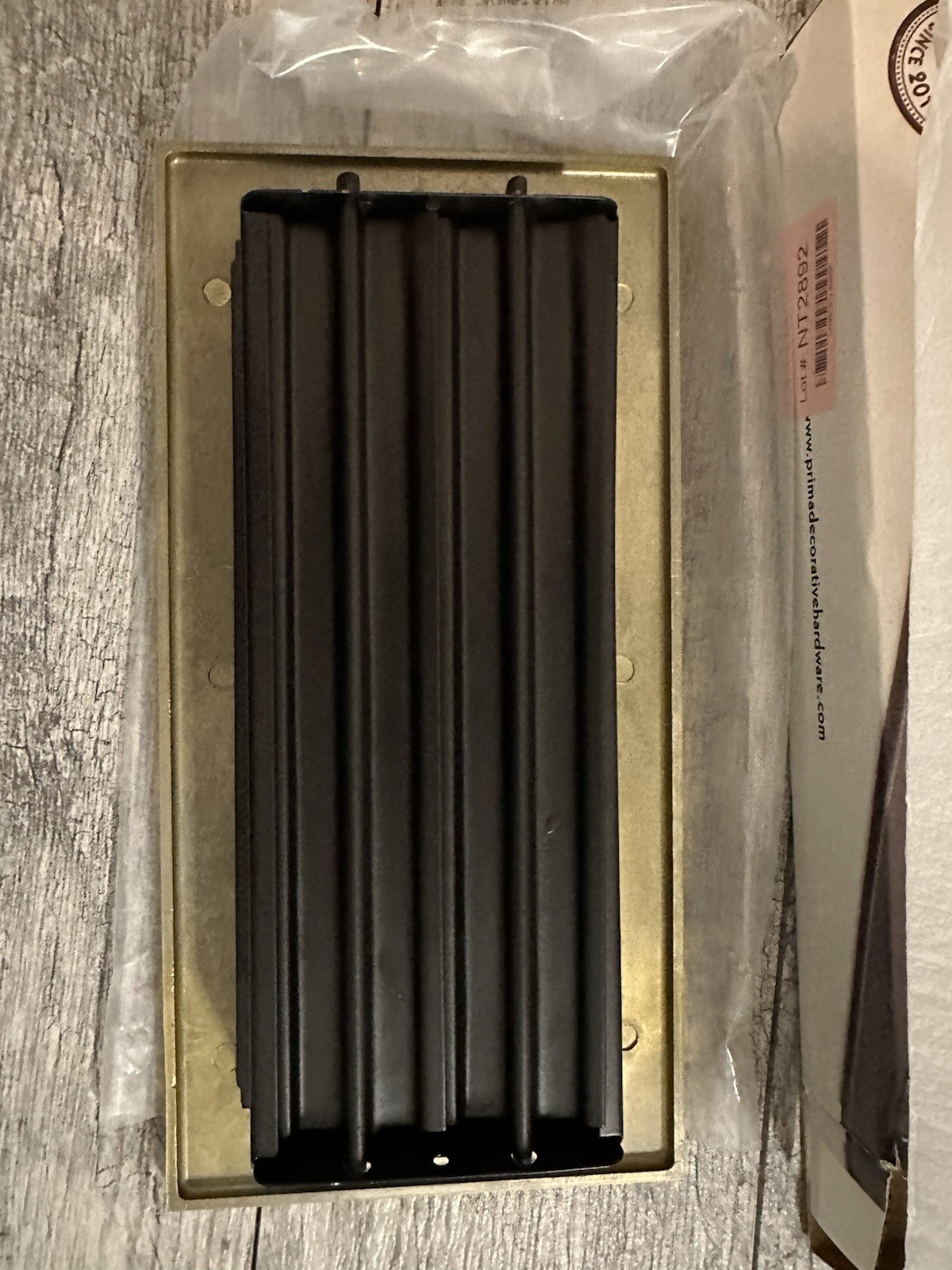 GOLD Brass Floor Register – Antique Brass GOLD 4″ x 10″ NEW