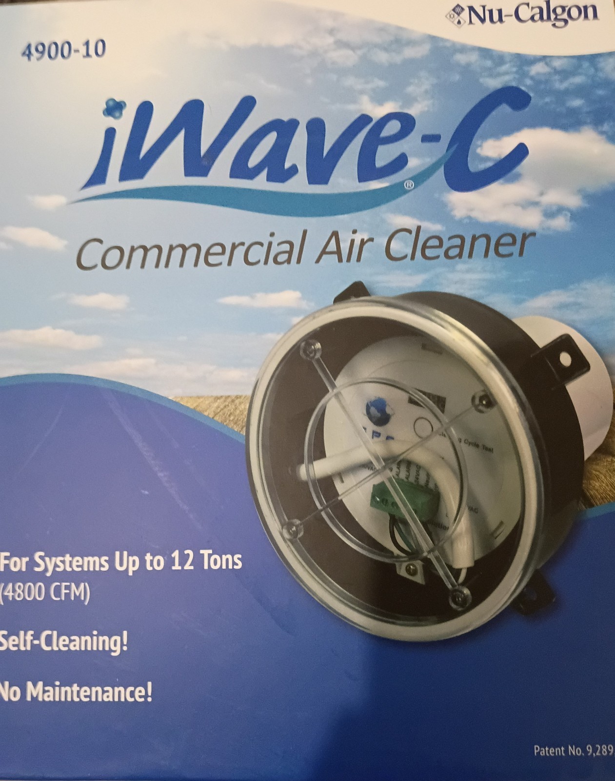 Nu-Calgon iWave-C 4900-10 Commercial Ducted Air Purifier Self-Cleaning 4800 CFM