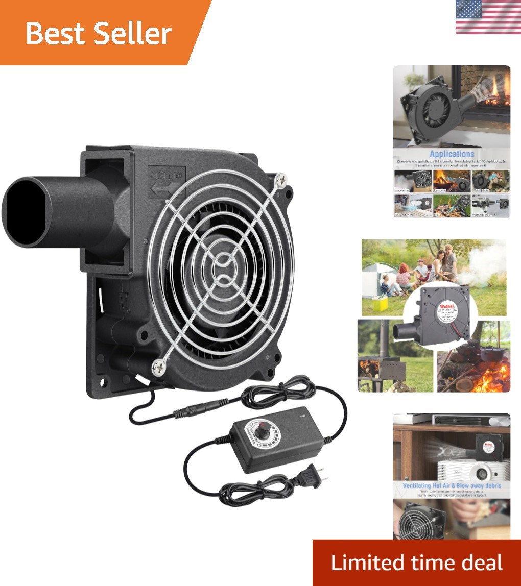 120mm 32mm Dual Ball Blower Fan 12V 110v AC Variable Speed Cooler DIY Projects