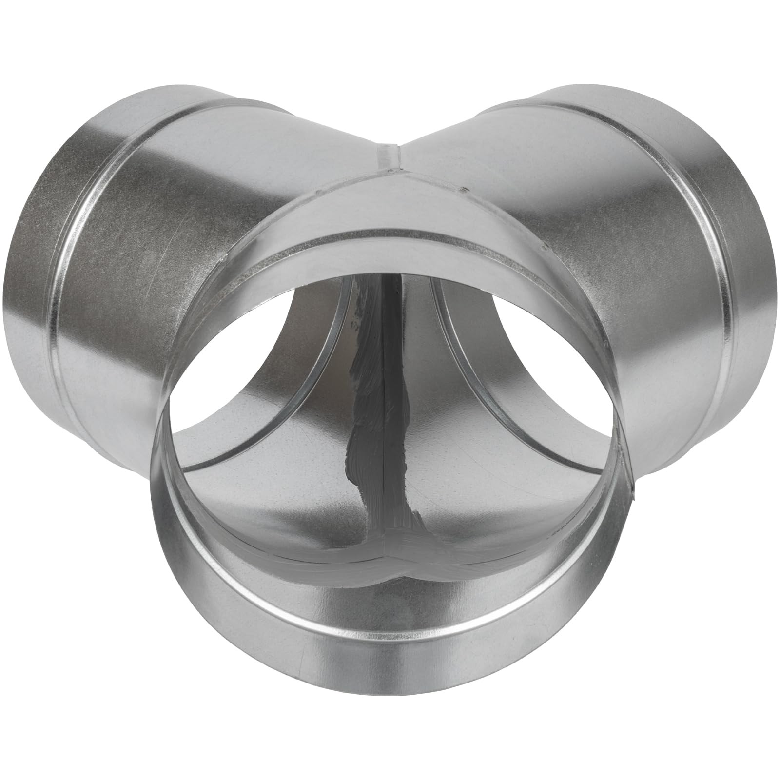 Repa Market 8 Inch Y Duct Connector – 45 Degree Galvanized Steel Duct Splitter