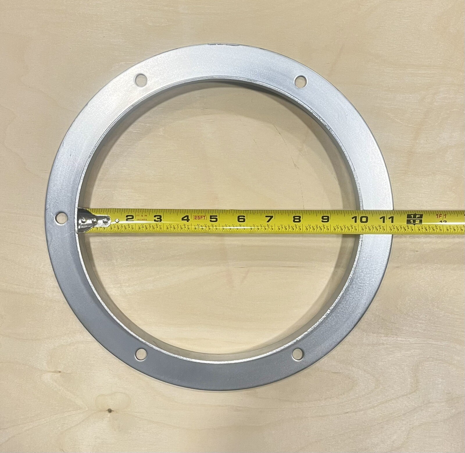 10” Diameter Angle Iron Duct Mounting Flange – 10 in. – Galvanized Steel – Round
